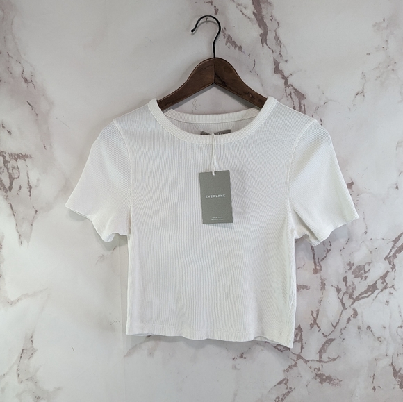 Everlane White Short Sleeve Tee - Picture 2 of 12